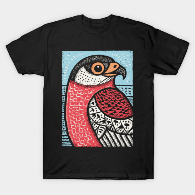 Majestic Hawk Portrait | Horus Inspired Bird of Prey T-Shirt by TuncGK