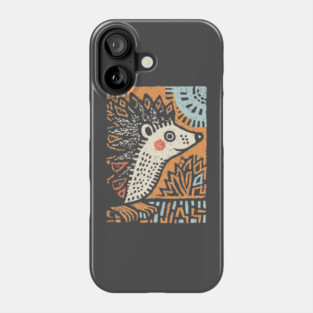 Hedgehog in the Winter Sun | Cozy Hygge Graphic Phone Case