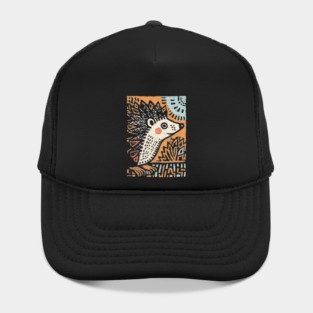 Hedgehog in the Winter Sun | Cozy Hygge Graphic Hat