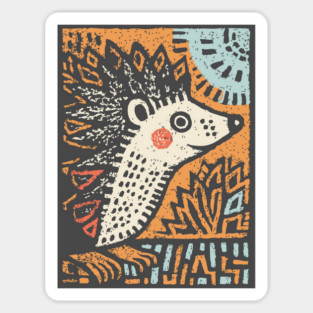Hedgehog in the Winter Sun | Cozy Hygge Graphic Sticker