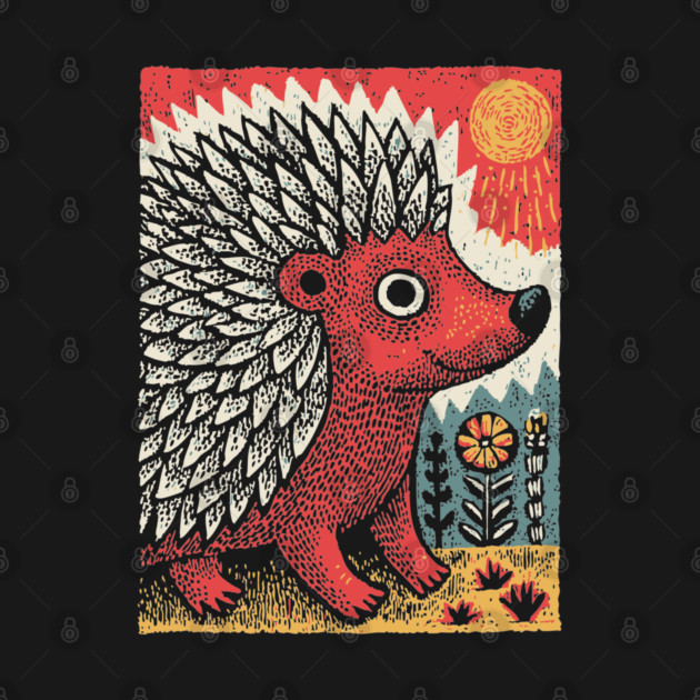 Fiery Hedgehog Spirit | Autumn Forest Creature by TuncGK