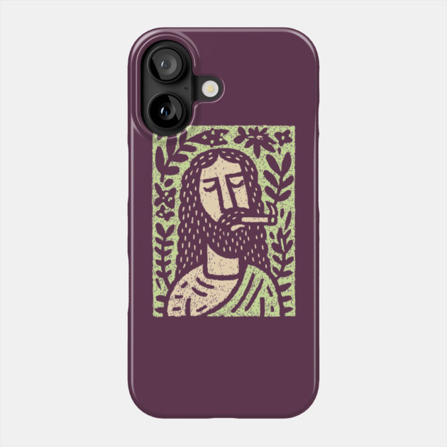 Meditative Jesus | Sacred Herbal Sacrament Phone Case by TuncGK