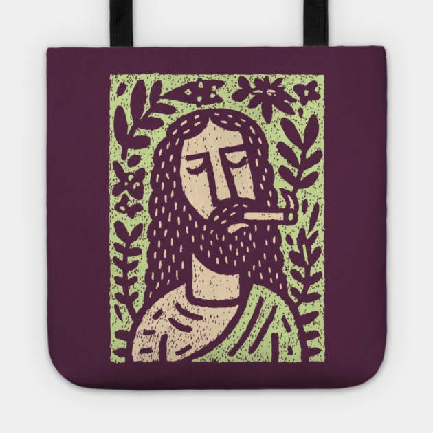 Meditative Jesus | Sacred Herbal Sacrament Tote by TuncGK