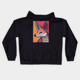 Anubis Inspired Jackal | Egyptian Underworld Guide Kids Hoodie