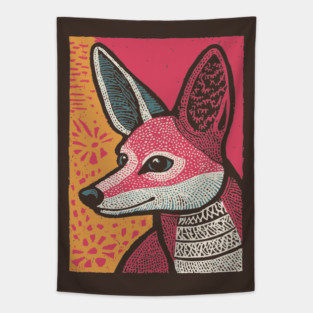 Anubis Inspired Jackal | Egyptian Underworld Guide Tapestry