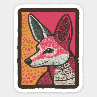 Anubis Inspired Jackal | Egyptian Underworld Guide Sticker
