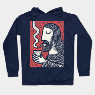 Contemplative Holy Man | Sacred Pipe Ritual Hoodie