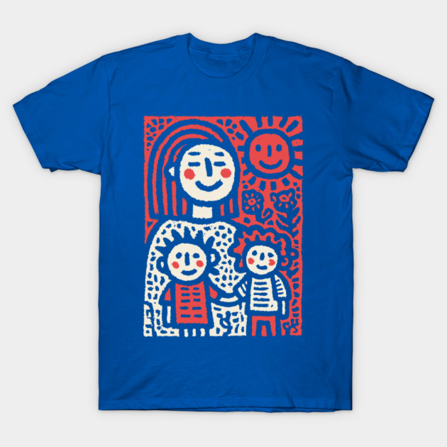 My First Day of School | Kids Crayon Drawing T-Shirt by TuncGK