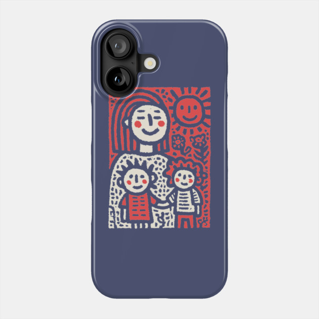 My First Day of School | Kids Crayon Drawing Phone Case by TuncGK