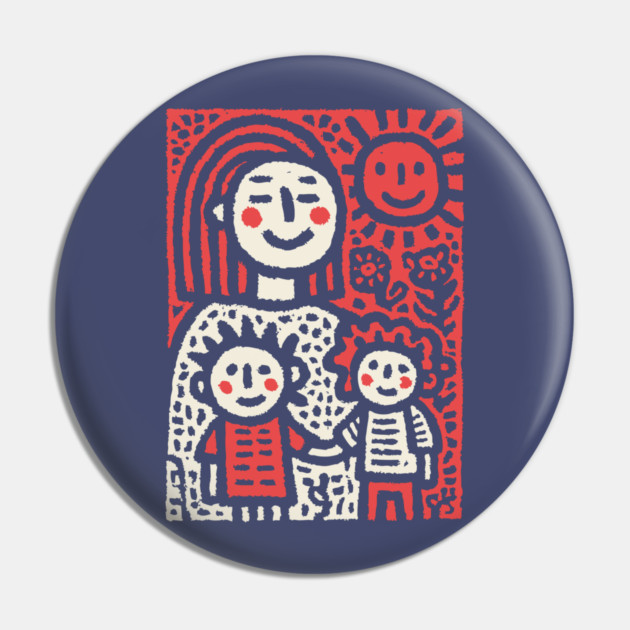 My First Day of School | Kids Crayon Drawing Pin by TuncGK