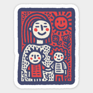 My First Day of School | Kids Crayon Drawing Sticker