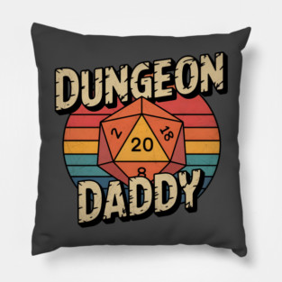 Dungeon Daddy DnD vintage Pillow