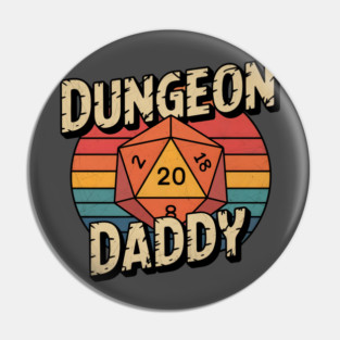 Dungeon Daddy DnD vintage Pin