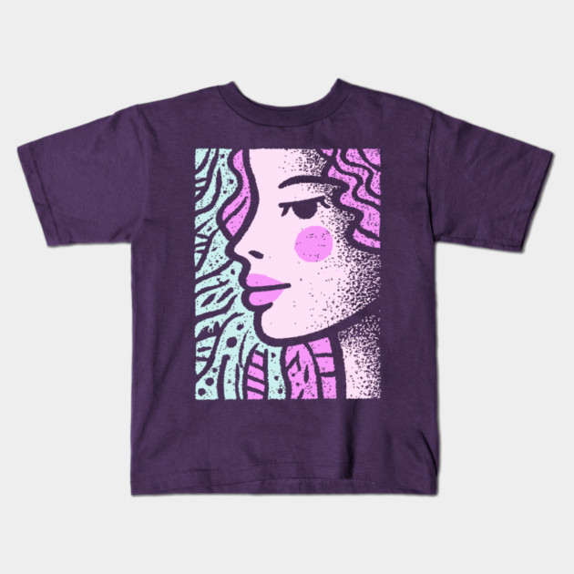 Vaporwave Mermaid | Pastel Siren Aesthetic Kids T-Shirt by TuncGK
