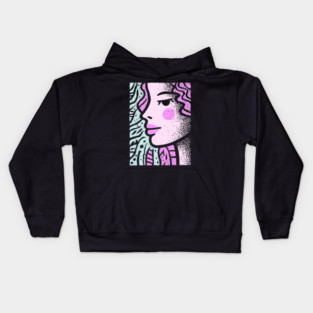 Vaporwave Mermaid | Pastel Siren Aesthetic Kids Hoodie