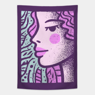 Vaporwave Mermaid | Pastel Siren Aesthetic Tapestry