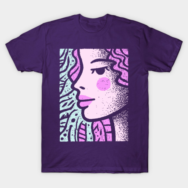 Vaporwave Mermaid | Pastel Siren Aesthetic T-Shirt by TuncGK