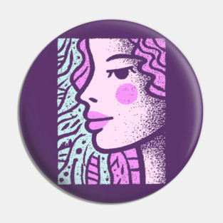 Vaporwave Mermaid | Pastel Siren Aesthetic Pin