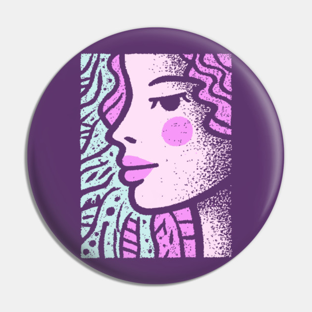 Vaporwave Mermaid | Pastel Siren Aesthetic Pin by TuncGK