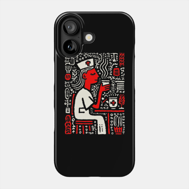 Nurse on a Break | Healthcare Professional Graphic Phone Case by TuncGK