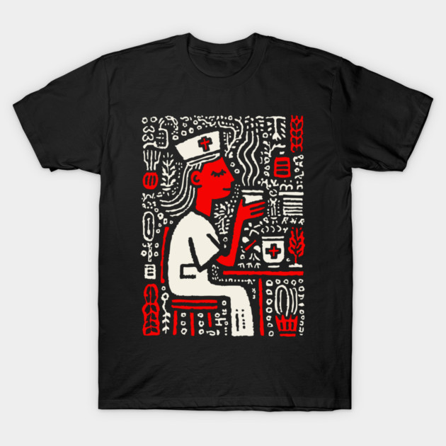 Nurse on a Break | Healthcare Professional Graphic T-Shirt by TuncGK