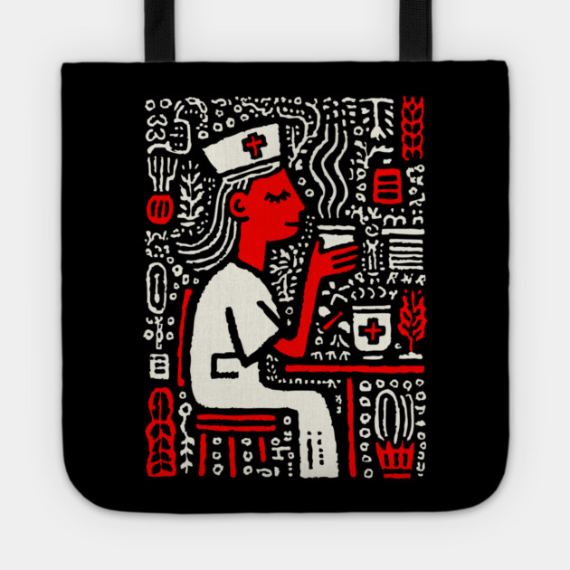 Nurse on a Break | Healthcare Professional Graphic Tote by TuncGK