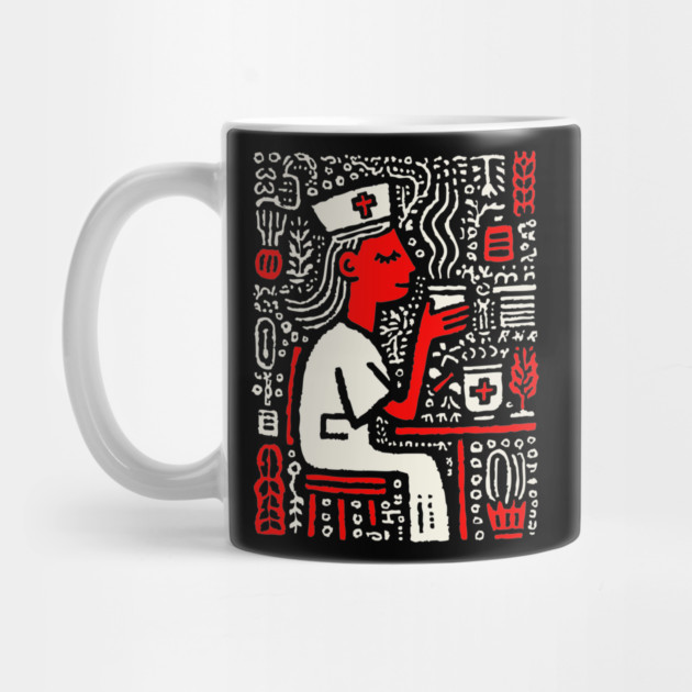 Nurse on a Break | Healthcare Professional Graphic by TuncGK