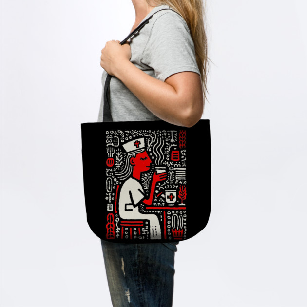 Nurse on a Break | Healthcare Professional Graphic by TuncGK