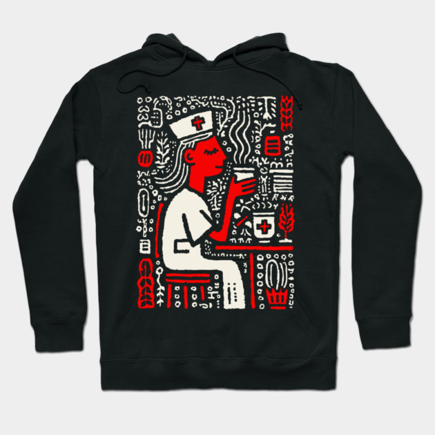 Nurse on a Break | Healthcare Professional Graphic Hoodie by TuncGK
