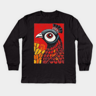 Psychedelic Peacock | Argus Panoptes Inspired Kids Long Sleeve T-Shirt