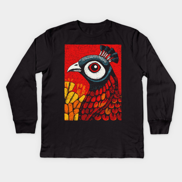 Psychedelic Peacock | Argus Panoptes Inspired Kids Long Sleeve T-Shirt by TuncGK
