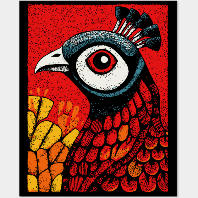 Psychedelic Peacock | Argus Panoptes Inspired Wall Art by TuncGK