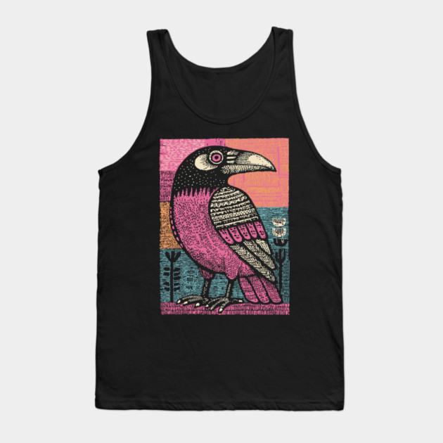 Raven Totem | Norse God Odin's Messenger Tank Top by TuncGK