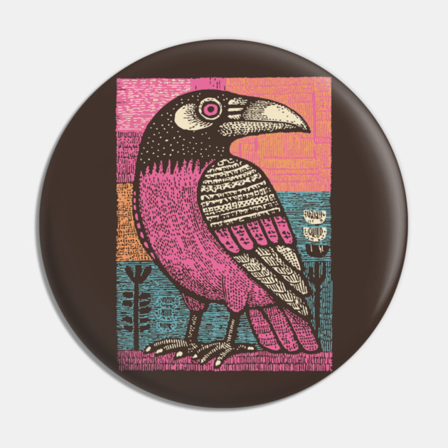 Raven Totem | Norse God Odin's Messenger Pin by TuncGK
