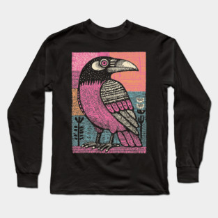 Raven Totem | Norse God Odin's Messenger Long Sleeve T-Shirt