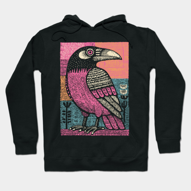 Raven Totem | Norse God Odin's Messenger Hoodie by TuncGK