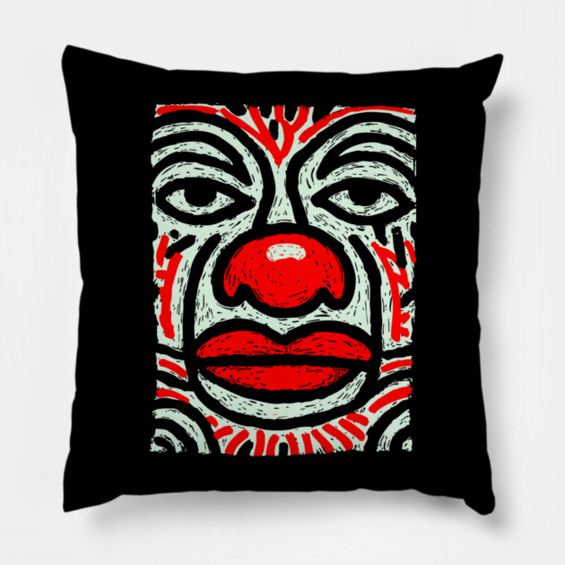 Melancholy Pierrot | The Sad Clown Archetype Pillow by TuncGK