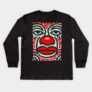 Melancholy Pierrot | The Sad Clown Archetype Kids Long Sleeve T-Shirt