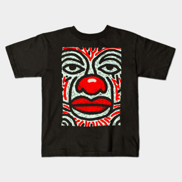 Melancholy Pierrot | The Sad Clown Archetype Kids T-Shirt by TuncGK