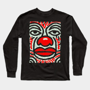 Melancholy Pierrot | The Sad Clown Archetype Long Sleeve T-Shirt