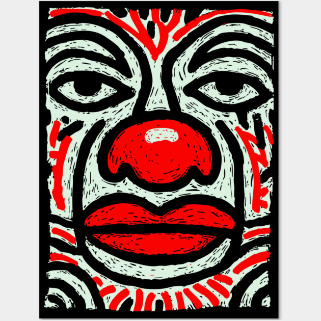 Melancholy Pierrot | The Sad Clown Archetype Wall Art by TuncGK