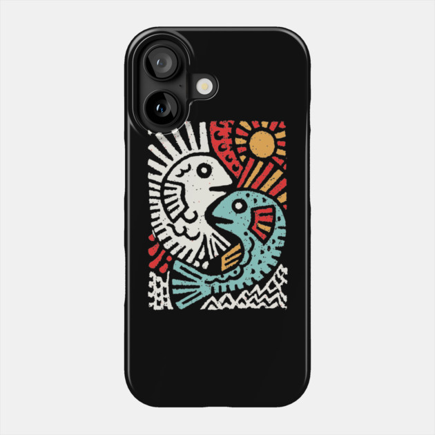 Pisces Sun God | Astrological Sun and Fish Phone Case by TuncGK