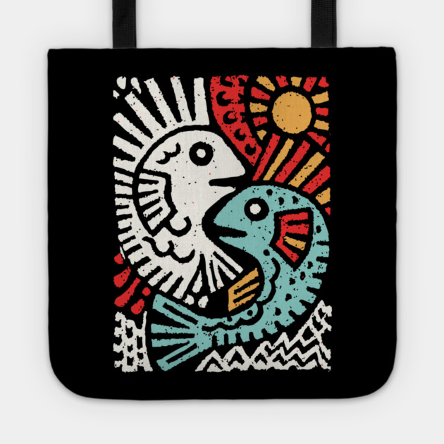 Pisces Sun God | Astrological Sun and Fish Tote by TuncGK
