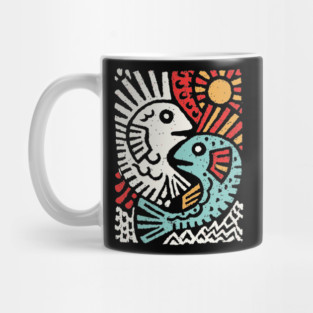 Pisces Sun God | Astrological Sun and Fish Mug