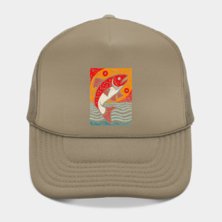 Leaping Salmon | Celtic Salmon of Knowledge Hat