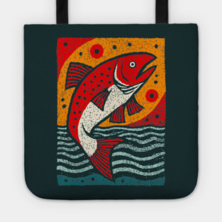Leaping Salmon | Celtic Salmon of Knowledge Tote