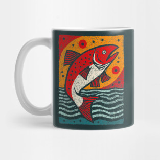 Leaping Salmon | Celtic Salmon of Knowledge Mug