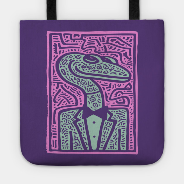 Dapper Serpent | The Gentleman Snake Tote by TuncGK