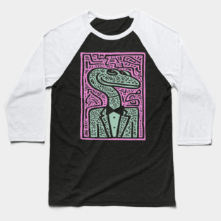 Dapper Serpent | The Gentleman Snake Baseball T-Shirt