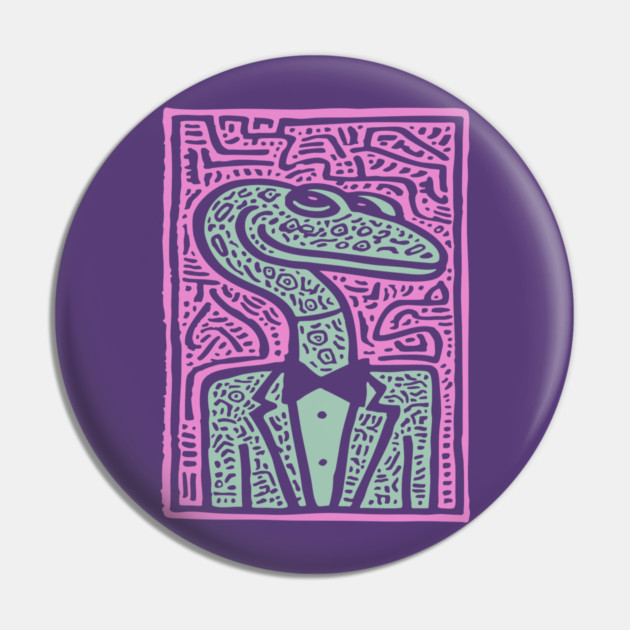 Dapper Serpent | The Gentleman Snake Pin by TuncGK